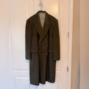 Vintage Dario di Napoli  Firenze , Italy olive trench coat.